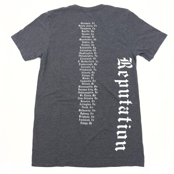 Taylor Swift Reputation Stadium Tour Concert Tee Shirt Size Small Gray 2018 - Picture 4 of 9